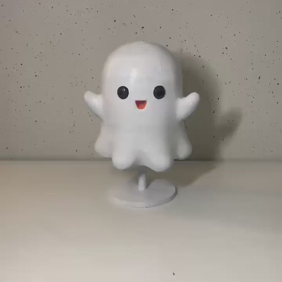 Adorable Ghost Figurine | 3D-Printed Cute Ghost Decoration | Perfect for Halloween, Desk Decor, or Gifts