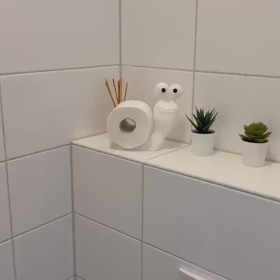 Snail Toilet Roll Holder - Cute Bathroom Storage & Decor - Whimsical Snail Figurine for Toilet Paper - Ideal Gift for Home Decor Lovers