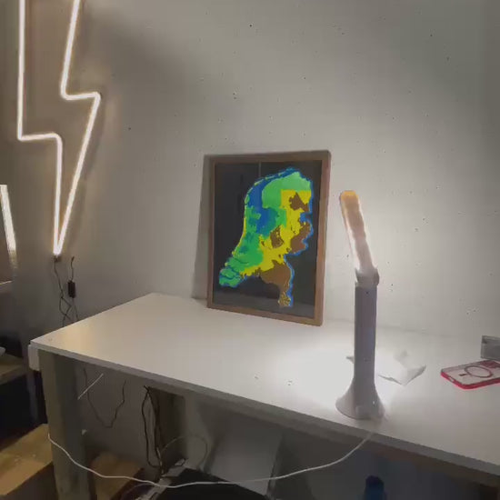 Customizable 3D Map of Netherlands Dutch Topography - A Unique Home Decor Accent