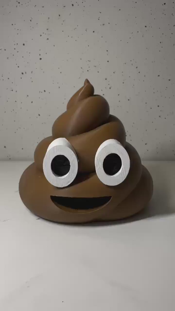 Poop Emoji Decor | Fun Desktop Ornament and Gift | Quirky Home and Room Decoration