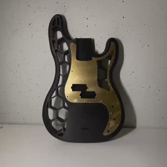 Guitar Body | 3D-Printed Electric Guitar Base | DIY Custom Guitar | Wall Art Decor | Honeycomb Design