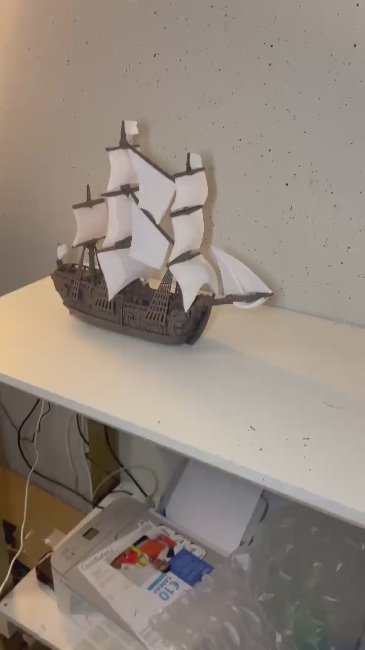 Pirate Ship Model | Historic Galleon | Nautical Decor | Renaissance Sailing Ship