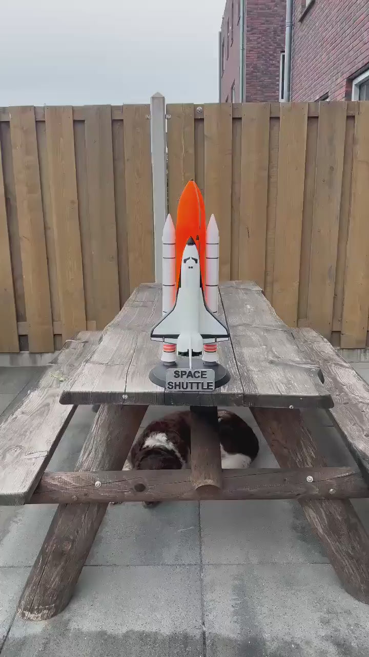 Space Shuttle Model 70cm | White & Orange NASA Replica | Iconic Spacecraft Collectible | Display and Space Decor