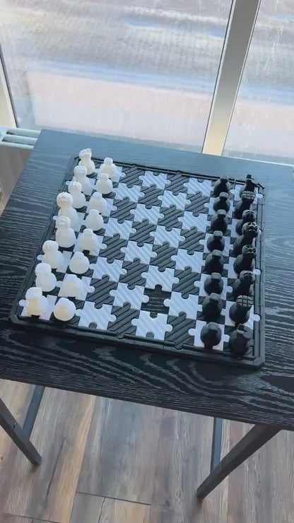 Chess Set | Chess Board | Handmade Chess | Travel Chess | Unique Chess Set | Chess Pieces | Chess